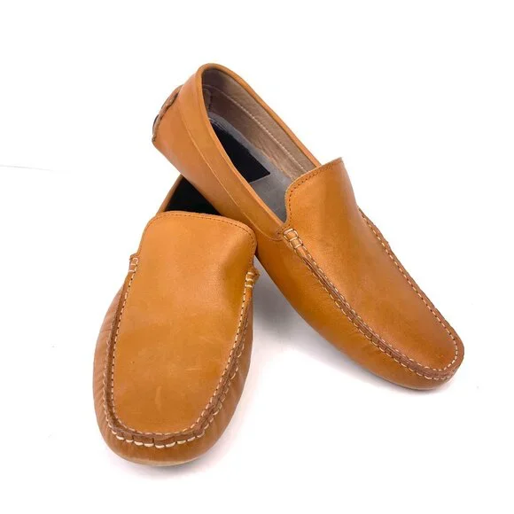 Zanzara Mens Picasso II Slip-On Driving Loafer Leather Dress Shoe Size 10.5 - Picture 1 of 13